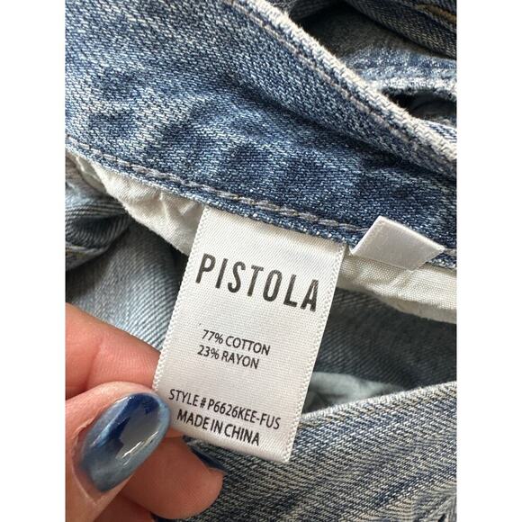 Pistola Distressed Women's Jeans, Straight Leg, Size 29, EUC - Picture 6 of 9